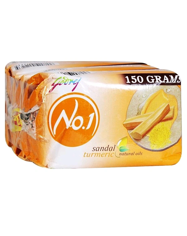 Godrej No. 1 Sandal & Turmeric Soap  - 3×150g