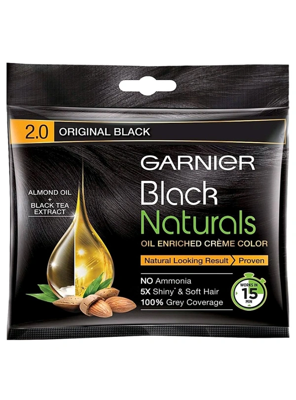 Garnier Original Black 2.0 Natural Cream Colour - 20ml