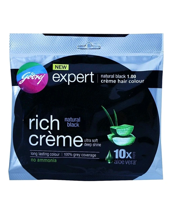 Godrej Expert Rich Cream Hair Natural Black 1 Hair Colour - 20ml