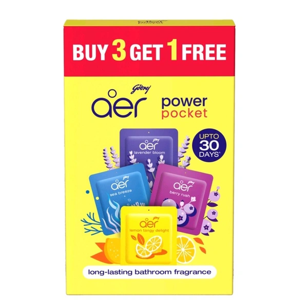 Godrej Aer Bathroom Fragrance Pocket - 3×10g