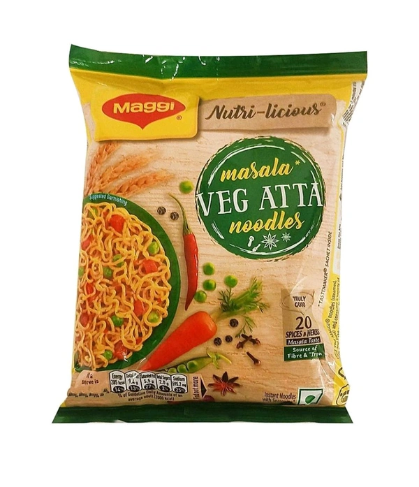 Maggi Masala Veg Atta Noodles  - 72.5g