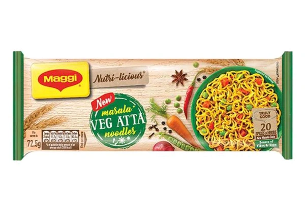 Maggi Masala Veg Atta Noodles  - 290g