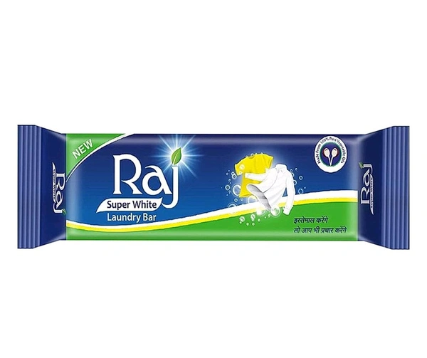 Raj Super White Detergent Soap - 1kg