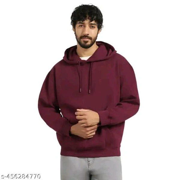 MENS SWEATSHIRT || Sweatshirt for Unisex || Unisex Hoodie || COTTON WARM SWEATSHIRT || PLAIN SOLID || COMBO - Heath, L