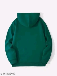 Men's Cotton Hoodie Sweatshirt Green pack of 1 | Full Sleeve Hooded Neck Winter Wear for Men - Teal, XL