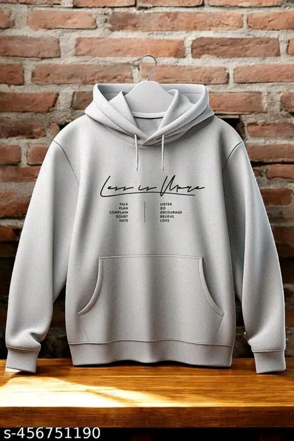 MENS HOODIE || Sweatshirt for Unisex || Unisex Hoodie || COTTON WARM SWEATSHIRT || ROUND NECK || PRINTED HOODIE || - Mercury, S