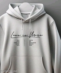 MENS HOODIE || Sweatshirt for Unisex || Unisex Hoodie || COTTON WARM SWEATSHIRT || ROUND NECK || PRINTED HOODIE || - Mercury, S