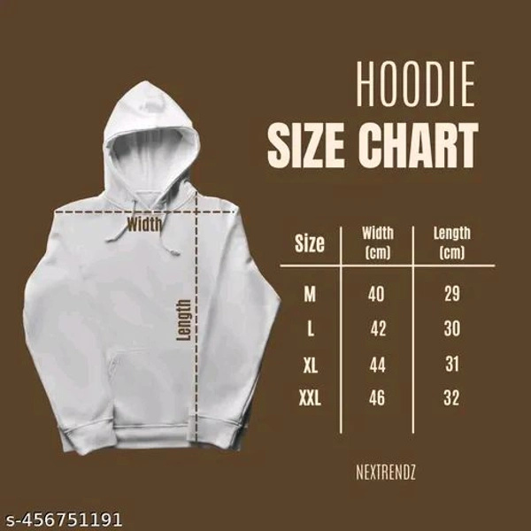 MENS HOODIE || Sweatshirt for Unisex || Unisex Hoodie || COTTON WARM SWEATSHIRT || ROUND NECK || PRINTED HOODIE || - Black, XL