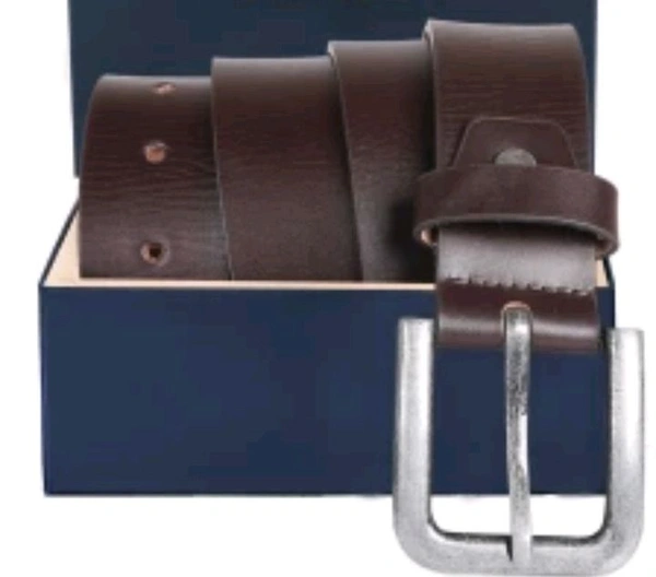 Men Genius Leather Belt  - Carnaby Tan, Free
