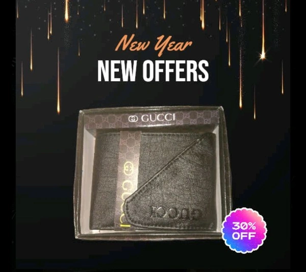 Men Gucci Wallet - Black, Free Size