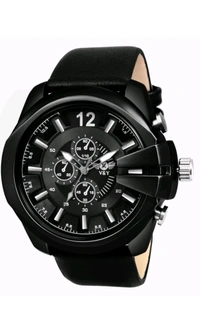 Men Belt Analog Watch - Black, Free Size
