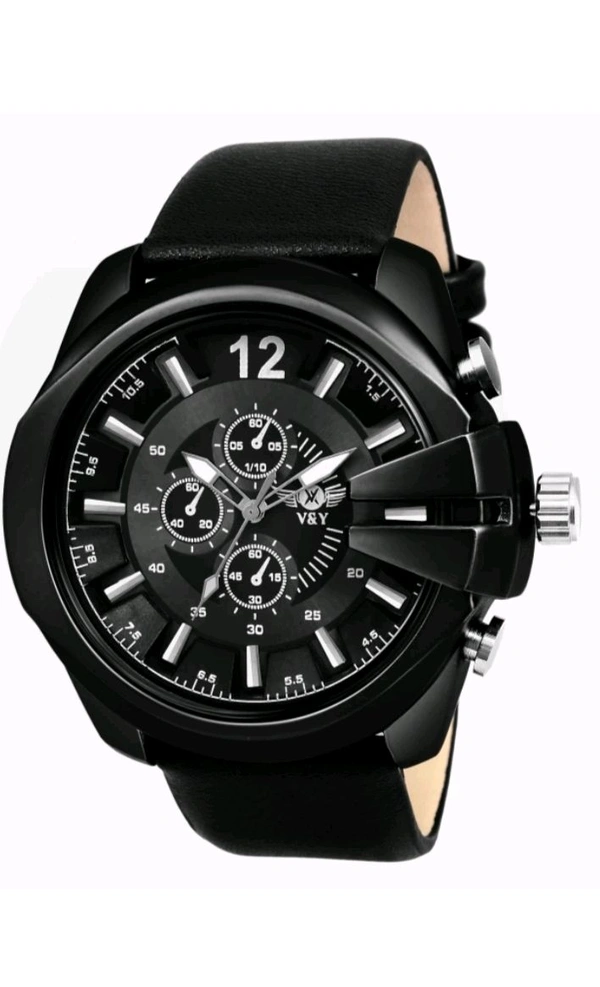 Men Belt Analog Watch - Black, Free Size