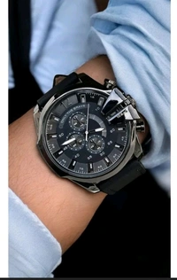 Men Strap Analog Watch - Silver, Free Size