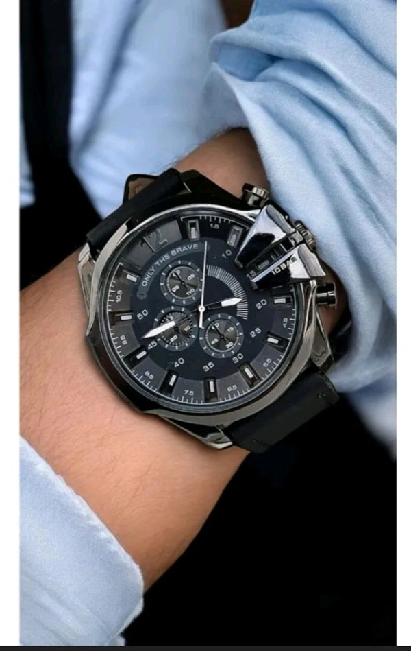 Men Strap Analog Watch - Silver, Free Size