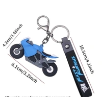 Biker Keychain - Blue