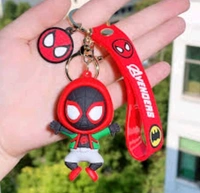 Spider Man Keychain - Red Orange