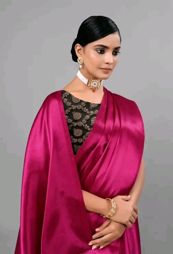 Sana Silk Saree With Blouse - Free Size