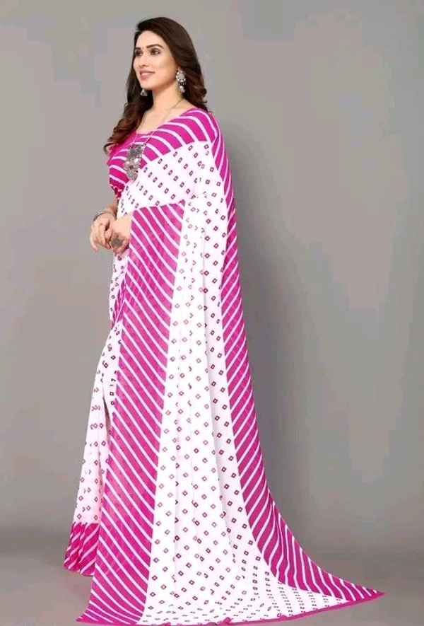 Women Georgette Floral Printed Saree  - Free Size