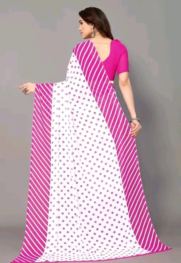 Women Georgette Floral Printed Saree  - Free Size