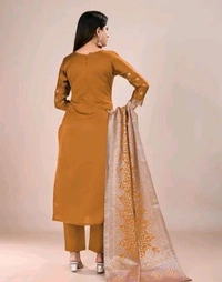 Banarsi Silk With Dupatta Suit - Un Stitched