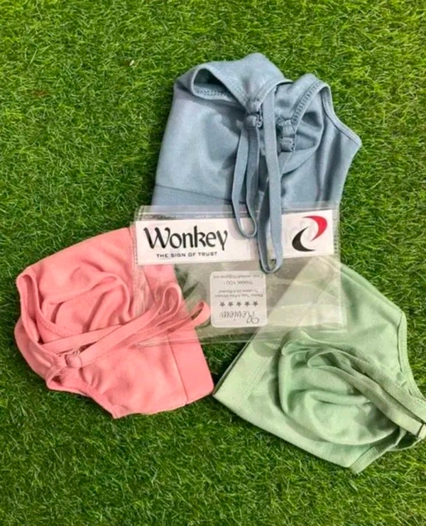 NON PADDED COTTON BRA PACK OF 3 - 32A