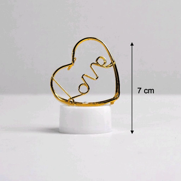 Set of 12 Multicolor Flameless Heart Candles for Decoration