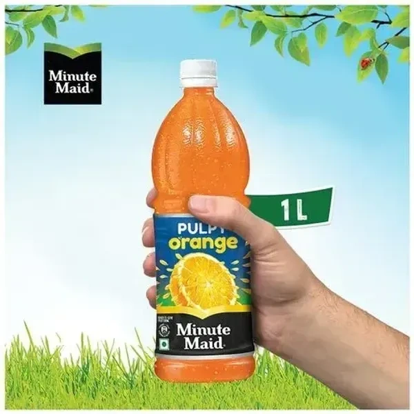 Minute Maid Pulpy Orange Juice, 1 L Pet Bottle