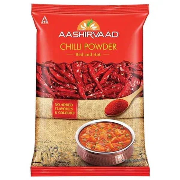 Aashirvaad Chilli Powder, Red Hot Chilli Powder with No Added Flavours and Colours - 100 G