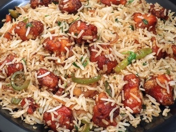 Gobi Fried Rice   ( గోబీ ఫ్రైడ్ రైస్ ) - Green