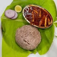 Ragi sangati with Chicken sarava ( రాగి సంగటి చికెన్ షేర్వా )