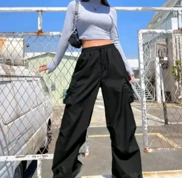 Black Cargo For Women | Casual Wear - XL