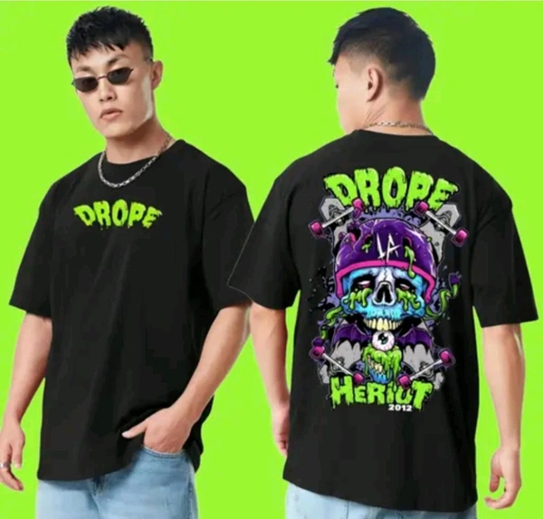 Black Oversized Tshirt - L