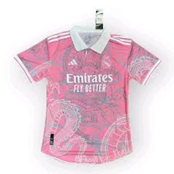Real Madrid White And Pink Dragon combo - Text Us
