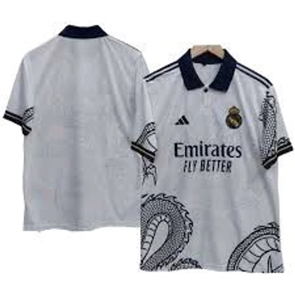 Real Madrid White And Pink Dragon combo - Text Us