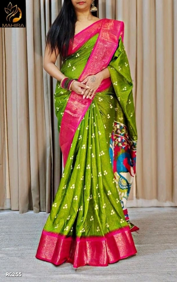 Fabric Saree- soft Dolee  - Free