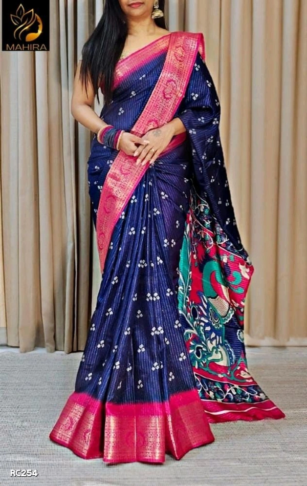 Fabric Saree- soft Dolee  - Free