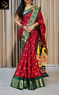 Fabric Saree- soft Dolee  - Free