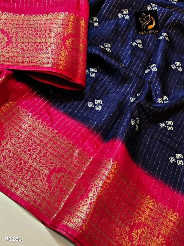 Fabric Saree- soft Dolee  - Free