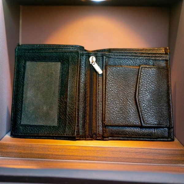 Levi's Men's Premium Leather Wallet – Stylish & Durable | Levi's Brand - Free, Black