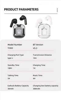 TWS (True Wireless Stereo) Bluetooth earbud With Charging case