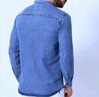 Men's Solid Regular Spread Collar Blue Shirts - Royal Blue, WhatsApp Me For Size You Chooses