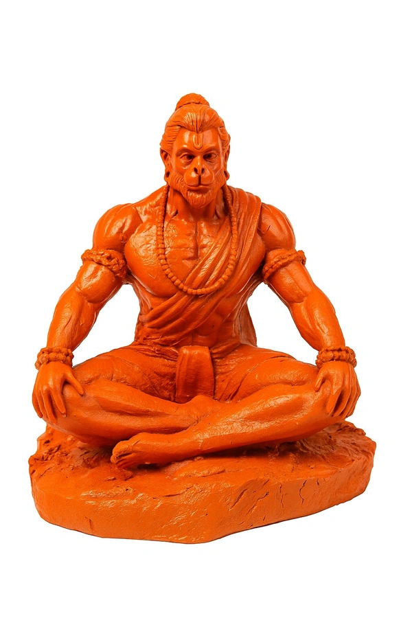 Orange Meditating Hanuman Ji Murti,🐒🙏