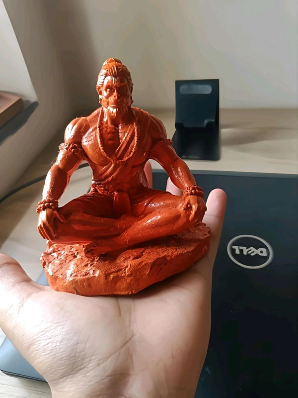 Orange Meditating Hanuman Ji Murti,🐒🙏