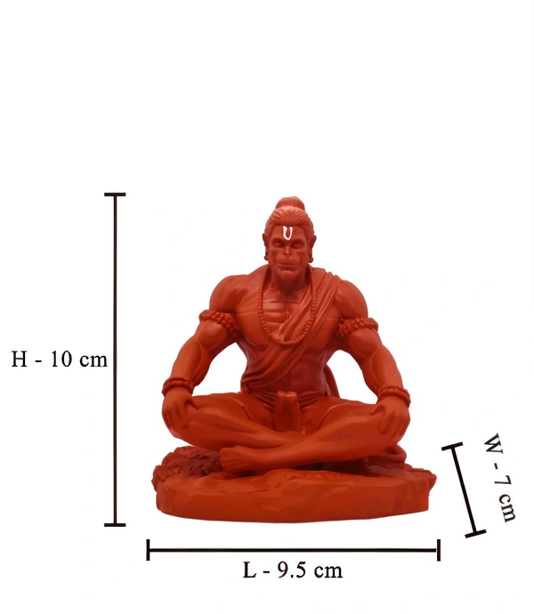 Orange Meditating Hanuman Ji Murti,🐒🙏