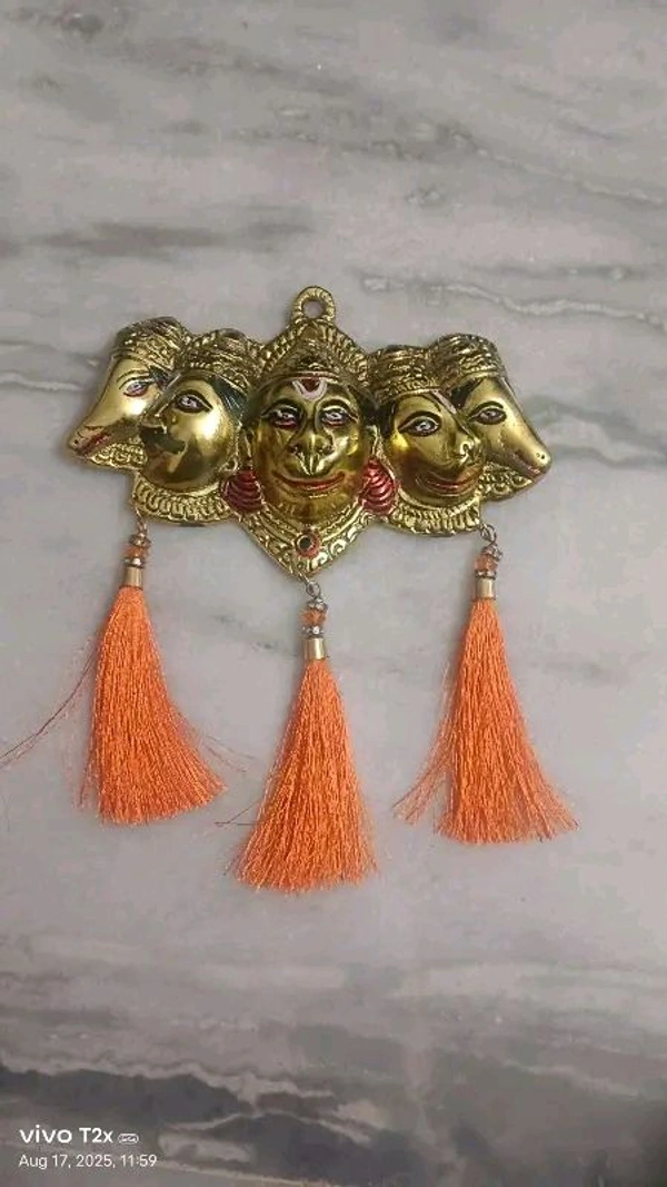 Vastu Shanti Metal Panchmukhi Hanuman Hanging