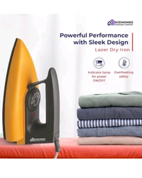 Dizihomes 750 W Supreme Non-stick Sole Plate Dry Iron (black) - 1 Unit