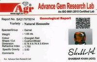 Hessonite Gomed 1.68ct - Bright Red, 1.68