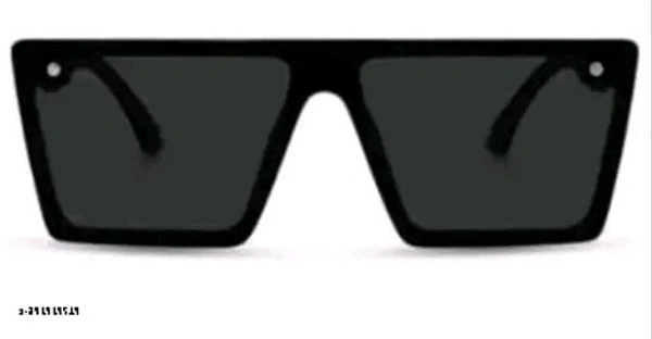 Uv Protection Plastic Sunglasses Check Model  - Black, Free Size