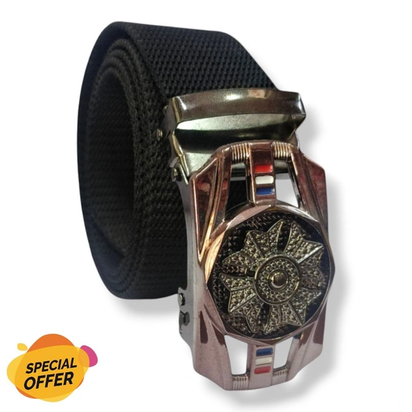 Black Canvas Belt