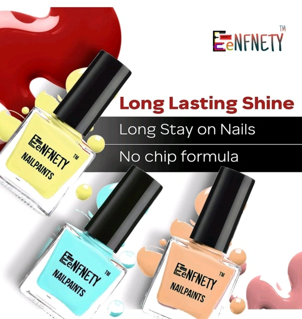 Eenfnety ™ Nailpaints PCENFNP001 for Women | Long Lasting Nail Polish for Women Girls, Gel Nailpaint Combo, Glossy Finish Nailpolish Combo, Vegan, Non-Toxic, Chip Resistant, 10ml - Light Sea Green